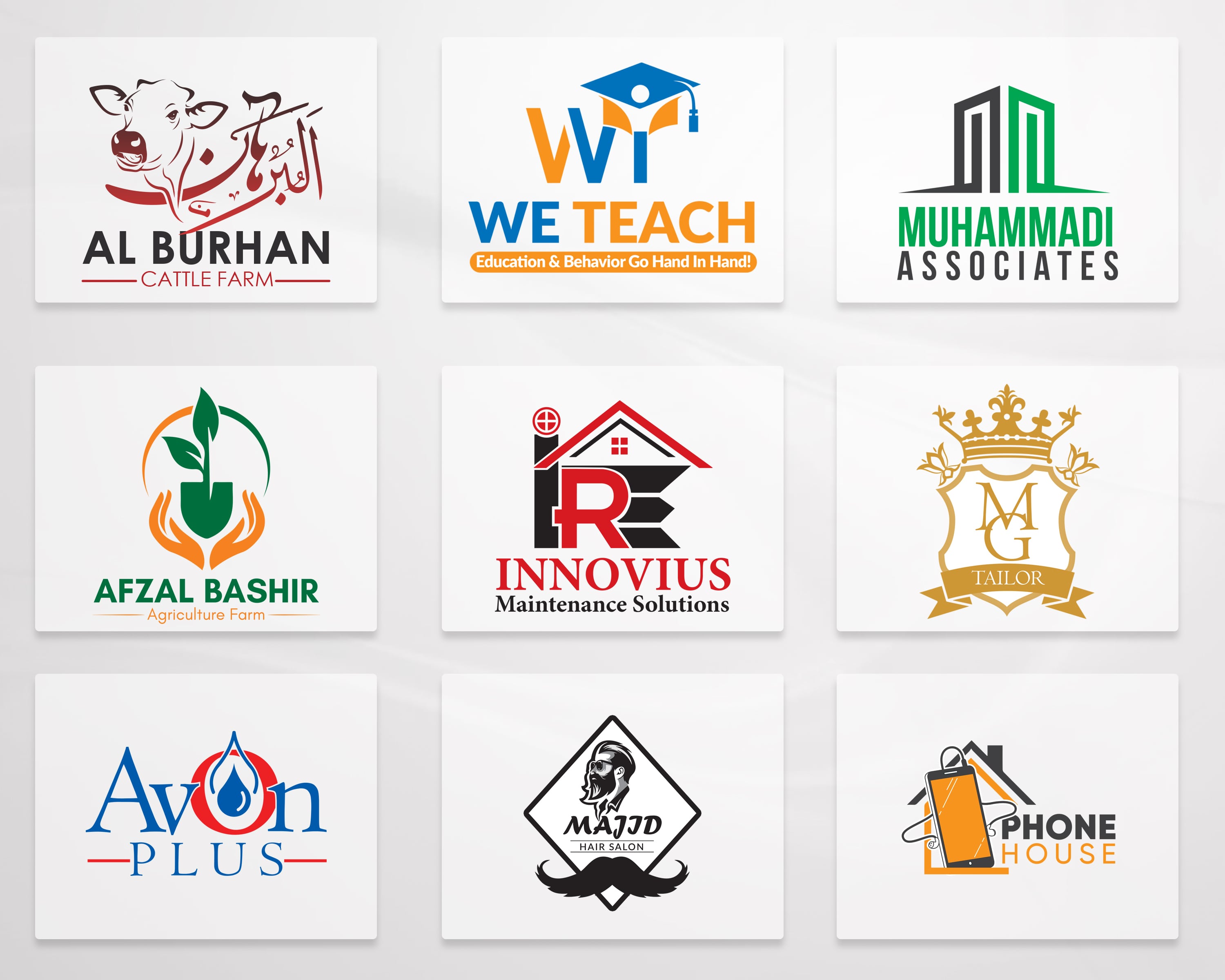 Modern logo design Oman creative branding example 2026